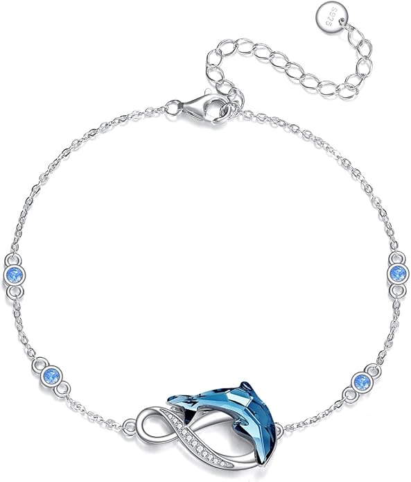Animal Bracelet for Women 925 Sterling Silver Cat/Dolphin/Turtle/Horse Bracelet Jewelry Gifts
