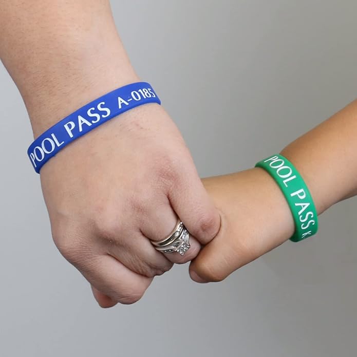 SmartSign Kids Pool Pass Silicone Wristbands