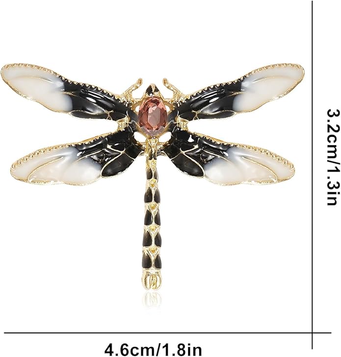 Gleamart Dragonfly Brooch Pin Acrylic Fly Insect Breastpin for Women Clothing Corsage