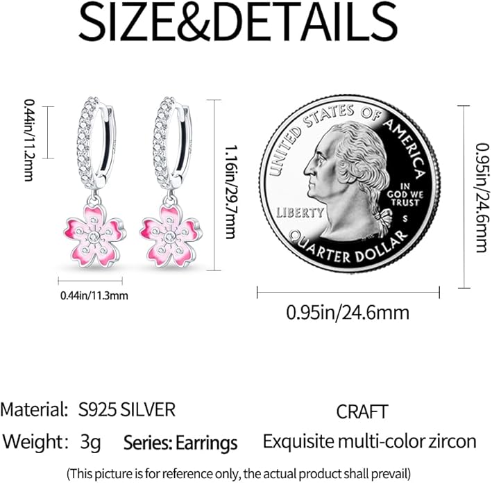 925 Sterling Silver Women Earrings, Sparkling Star and Moon Earrings, Various Hypoallergenic Earrings, Best Gift for Women