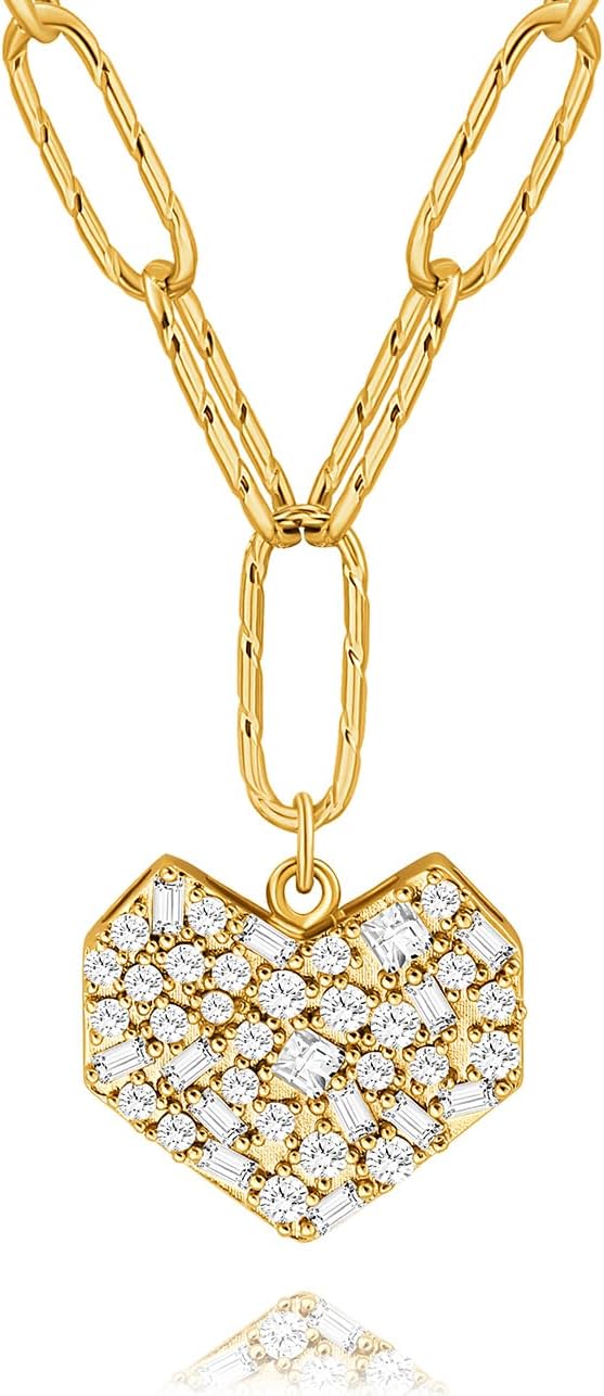 CANEVINKA 18K Gold Plate Coin Pendant Necklace for Women Dainty Compass Sunflower Necklaces Personalized Chain Layered Jewelry