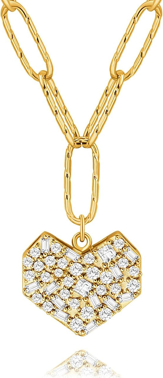 CANEVINKA 18K Gold Plate Coin Pendant Necklace for Women Dainty Compass Sunflower Necklaces Personalized Chain Layered Jewelry