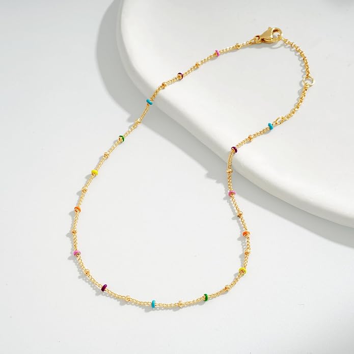 MTMY Gold Chain Bracelet for Women 14K Gold Plated Dainty Bracelets with Adjustable Chain Cute Bracelet Gold Trendy Jewelry