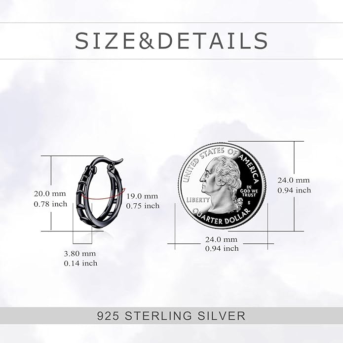 Sterling Silver Hoop Earrings Small Hoop Sun/Leaf/Triangle Huggie Earrings for Women Hypoallergenic