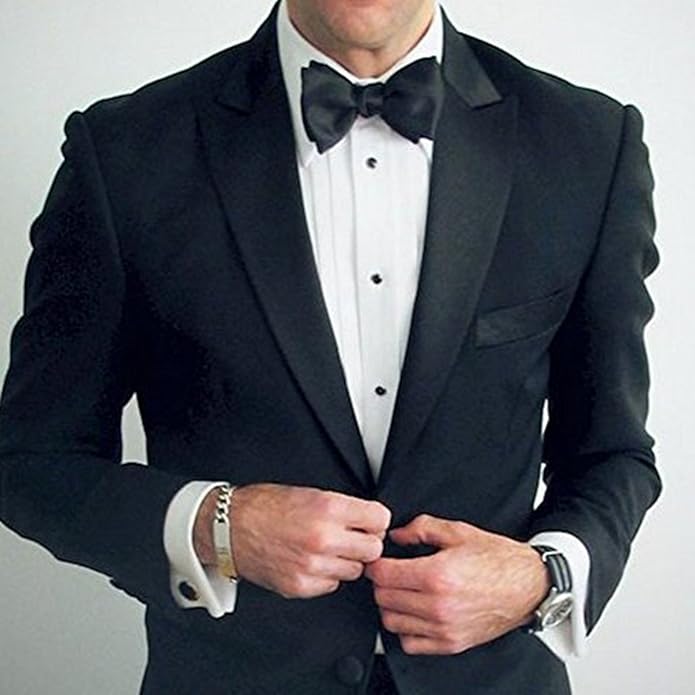 IPINK-Mens Cufflinks and Studs Set Tuxedo Formal Kit Shirts Business Wedding