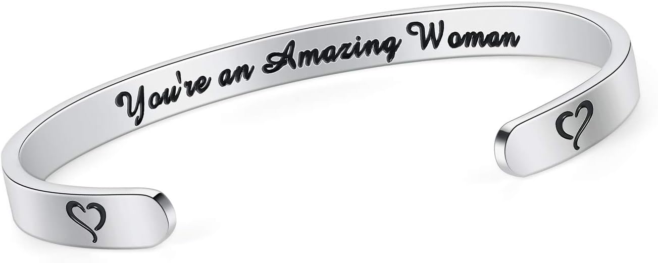 SAM & LORI Personal Bracelets for Teens/Women-Inspirational Jewelry Gifts (Various Designs) for Daughter/Sister/Mom/Friends-Adjustable Bracelet in a Pretty Gift Box