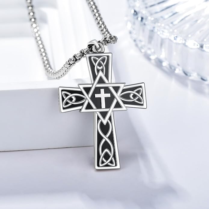 Taioiat Baseball Necklace for Men 925 Sterling Silver Sports Necklace Baseball Cross Necklace Jewelry Gifts for Women Men