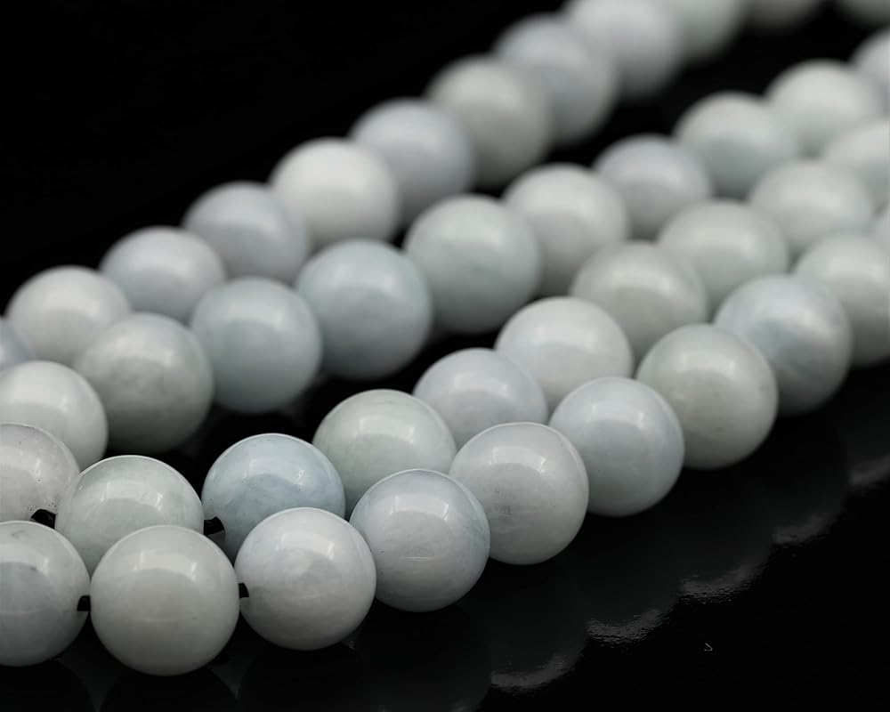 Natural Aquamarine Beaded Choker, Genuine Blue Crystal Necklace, Fancy Gemstone Choker, 8mm Beads, Unique Fashion Jewelry, Healing Crystal Chakra Necklace, Durable Stone Necklace, Pisces Necklace