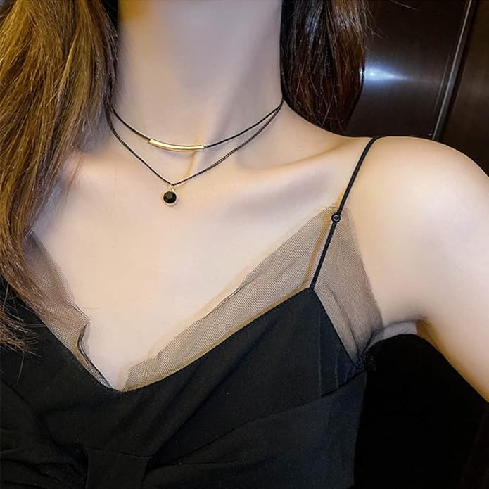 Triangle Choker Necklace for Women Girls, Adjustable Jewelry Necklace Gift