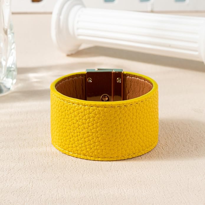 Rantanto Braid Leather Wrap Bracelet Trendy Stackable Crystal Cuff Boho Gold Heart Bracelet Jewelry Gift For Women