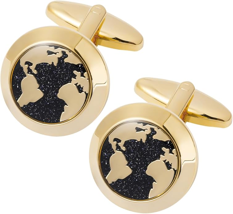 Dannyshi Cufflinks for Men Classic Wedding Business Shirt Cuff Links Set Gifts with Box