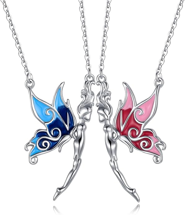 OHAYOO Dragon Phoenix Matching Necklace for Couples 925 Sterling Silver Yin Yang Pendant Necklaces for Couples Jewelry for Him and Her