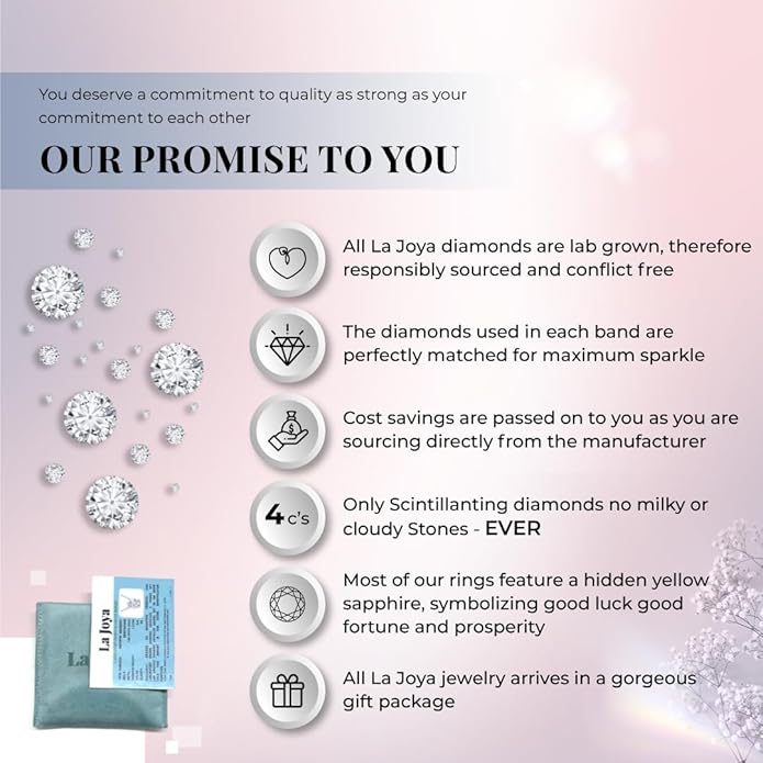 Lab Grown Diamond Wedding Bands for Women | 10K White and Yellow Gold 1/4-1/2 CTTW Certified Diamond Anniversary RIng and Stackable Bands | Variety of Designs to Choose From