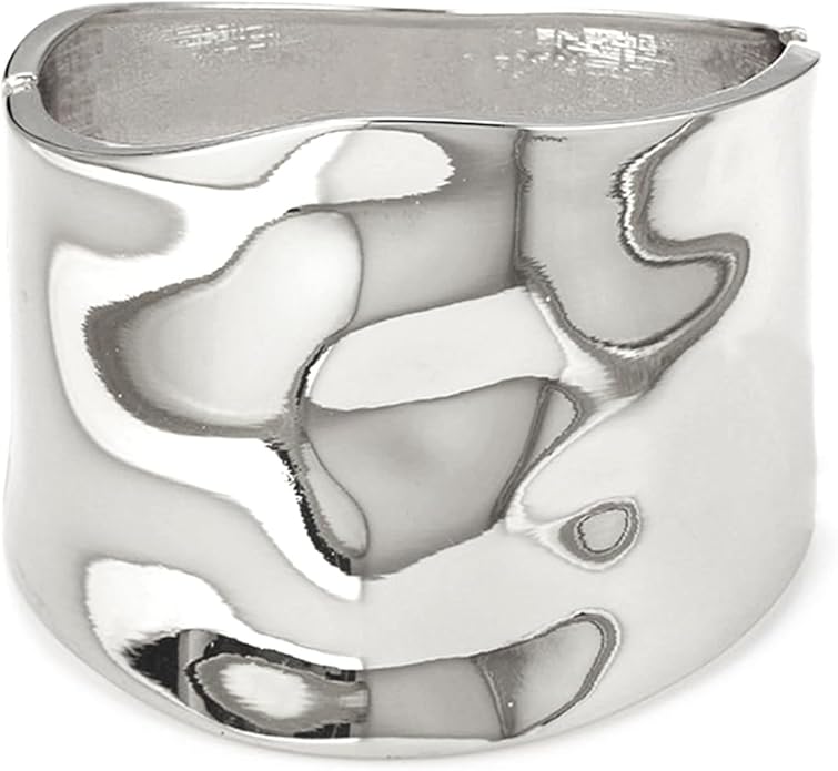 Bangle Bracelets for Women | 14K Gold Plated Trendy Wide Bracelets | Hinged Arm Cuff Bangles Chunky Bracelet for Women