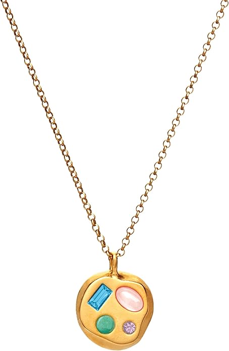 Birthdate 14k Gold Necklace for Women - 16-20in Adjustable 14 Karat Gold Chain with Lobster Clasp - Cadenas de Oro 14k Puro Para Mujer, Ladies Jewelry Birthstone