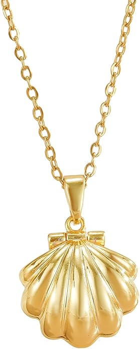 18k Gold Plated Necklace for Women Trendy Dainty Charm Evil eye Italian horn hummingbird starfish seashell bow elephant snake butterfly ladybug PendentMinimalist Delicate Jewelry for Women