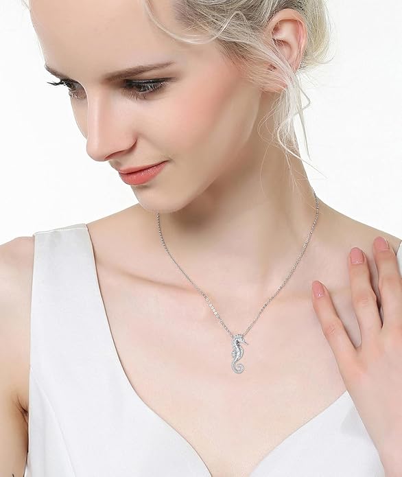 1/20 Carat Diamond Rose Necklace for Women 925 Sterling Silver Rose Flower Vine Pendant Necklaces 18K Gold Plated Fine Jewelry