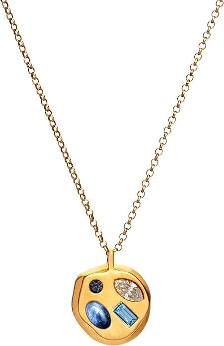 Birthdate 14k Gold Necklace for Women - 16-20in Adjustable 14 Karat Gold Chain with Lobster Clasp - Cadenas de Oro 14k Puro Para Mujer, Ladies Jewelry Birthstone
