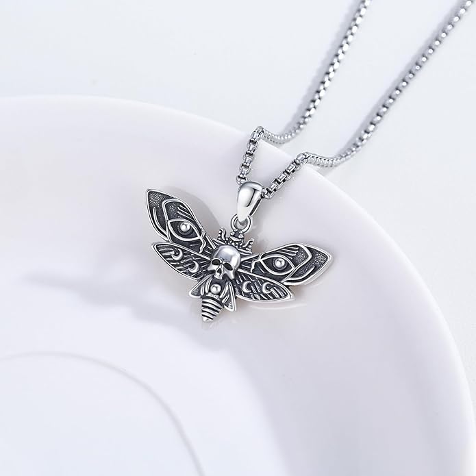 KoyeKei Sterling Silver Halloween Necklace Gothic Jewelry Gifts for Women Men
