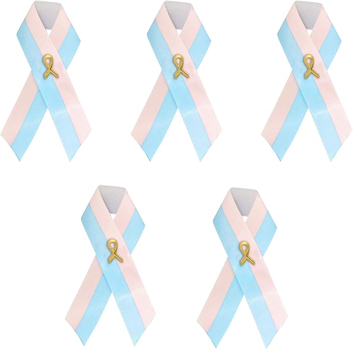 1/2/5/10/25/50/100pcs Satin Awareness Ribbon Pins (Pick your color), for Cancer & Disease Awareness, Bulk Quantities for Fundraising, Events, Gift Giving