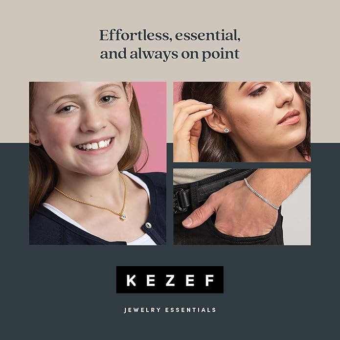 KEZEF 1mm 925 Sterling Silver Necklace for Women | 16-36 inch long Silver, 18k Gold, Rose Gold Necklaces for Women - Made In Italy Real Cable Chain Jewelry | Dainty cadena de plata s925 para mujer