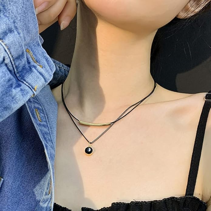 Triangle Choker Necklace for Women Girls, Adjustable Jewelry Necklace Gift