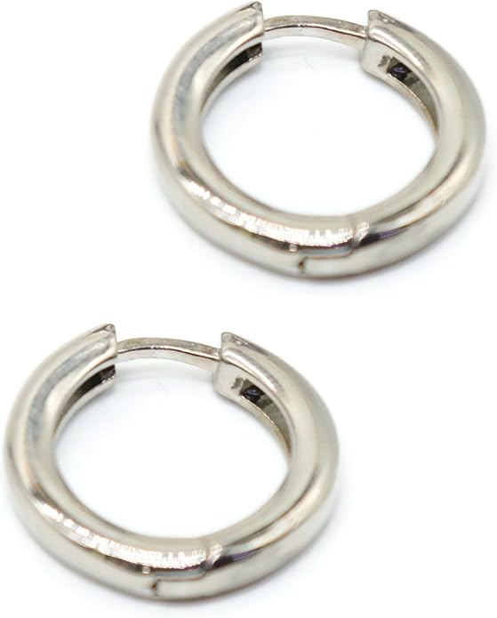 Minimalist Plain Huggie Hoop Earrings for Women – Lightweight 20mm Fashion Jewelry, Everyday Wear.KT003
