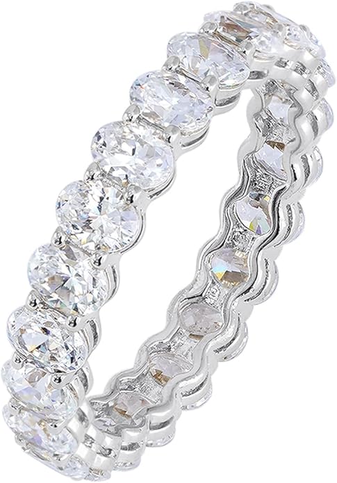 Amazon Essentials 14K Gold Plated Cubic Zirconia Stackable Statement Ring