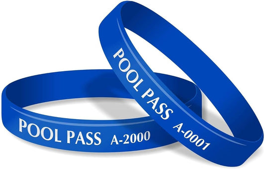 SmartSign Kids Pool Pass Silicone Wristbands