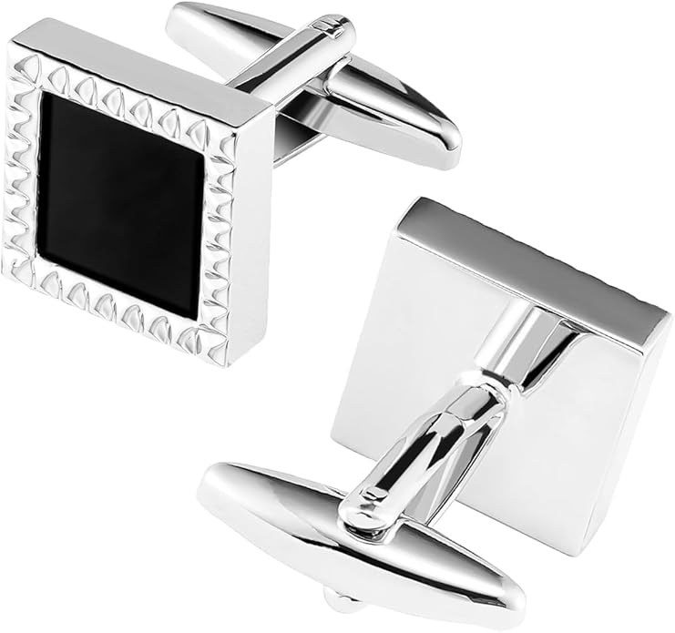 Dannyshi Cufflinks for Men Classic Wedding Business Shirt Cuff Links Set Gifts with Box