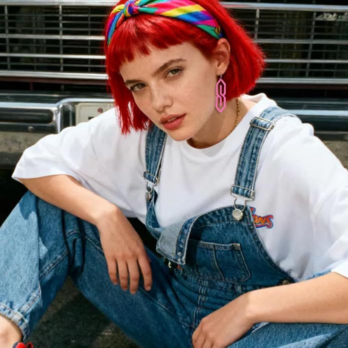 Madison Tyler 80s 90s Sport Earrings for Women | Funny Dangle Earrings for Women | 90s Vintage Dangling Earrings for Women | Jewelry Gift for Women