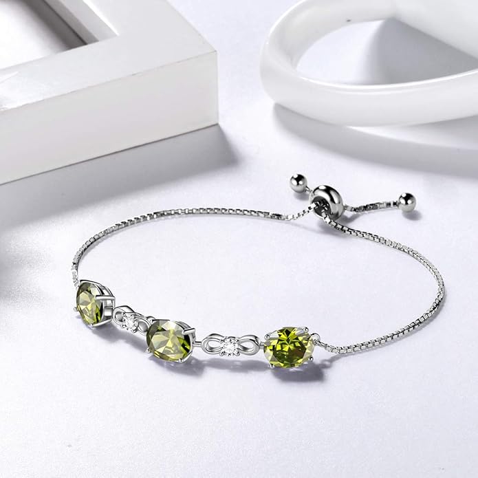 Aurora Tears 925 Sterling Silver 12 Birthstones Necklace/Earring/Ring/Bracelet Women Birthstone Pendant Crystal Fashion Birthday Jewelry Christmas Gift for Girls Women