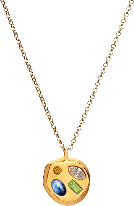 Birthdate 14k Gold Necklace for Women - 16-20in Adjustable 14 Karat Gold Chain with Lobster Clasp - Cadenas de Oro 14k Puro Para Mujer, Ladies Jewelry Birthstone