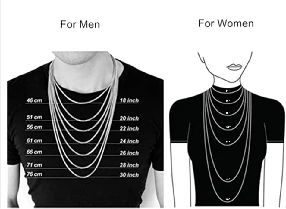 Italian Solid 925 Sterling Silver Chain Necklace for Women, 4.0mm Cuban Link Chain Necklace 14K White Gold Vermeil Sterling Silver Necklace for Women Men 16" 18" 20" 22" 24" Made in Italy