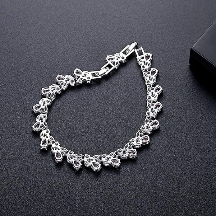 14K Gold Bohemian Crystal Bracelet for Women,Luxury Branch Shape Natural Pink Crystal Charm Bracelet,Fashion Bracelet Jewelry Gift for Her