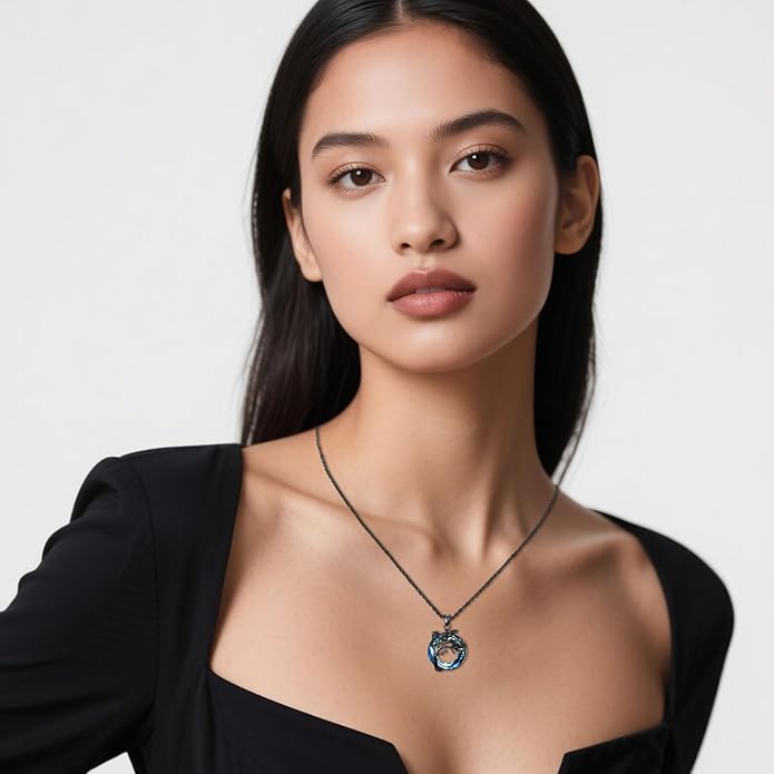 KoyeKei Sterling Silver Halloween Necklace Gothic Jewelry Gifts for Women Men