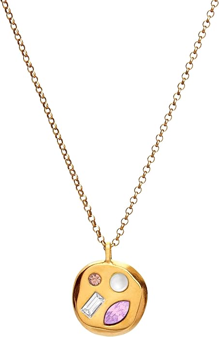 Birthdate 14k Gold Necklace for Women - 16-20in Adjustable 14 Karat Gold Chain with Lobster Clasp - Cadenas de Oro 14k Puro Para Mujer, Ladies Jewelry Birthstone