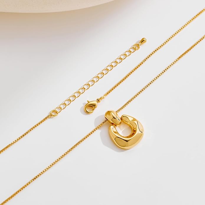 Pendant Necklace for Women Statement Gold Silver Necklace Trendy Jewelry for Women