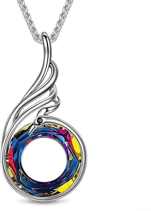 Kate Lynn “Rise From the Ashes” Phoenix Necklaces for Men Women, 18~27 Inch Adjustable Necklace, Ideal Birthday Gift Christmas Gift for Men Women, Symbol of Luck and Renewal