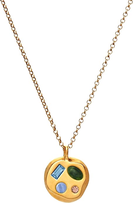 Birthdate 14k Gold Necklace for Women - 16-20in Adjustable 14 Karat Gold Chain with Lobster Clasp - Cadenas de Oro 14k Puro Para Mujer, Ladies Jewelry Birthstone