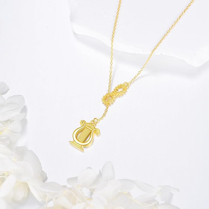 Apollo Necklace 925 Sterling Silver Infinity Y Necklace Greek Mythology Jewelry Gifts for Women