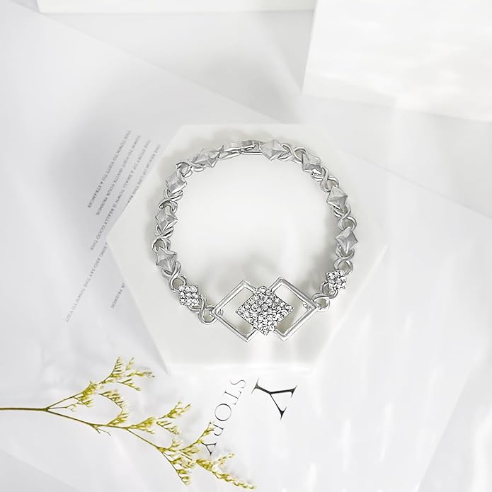 Gold Jewelry Sets for Women 18K Gold/Silver Filled Jewelry Necklace Set Wedding Bridal Fashion Jewelry Sets Women Accessories Bracelets Earrings and Rings Sweetheart Gifts