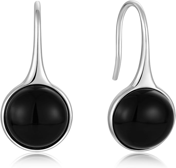 Opal Earrings 925 Sterling Silver Hook Drop Teardrop Gemstone Earrings October Birthstone Dangle Earrings Jewelry Gift for Women