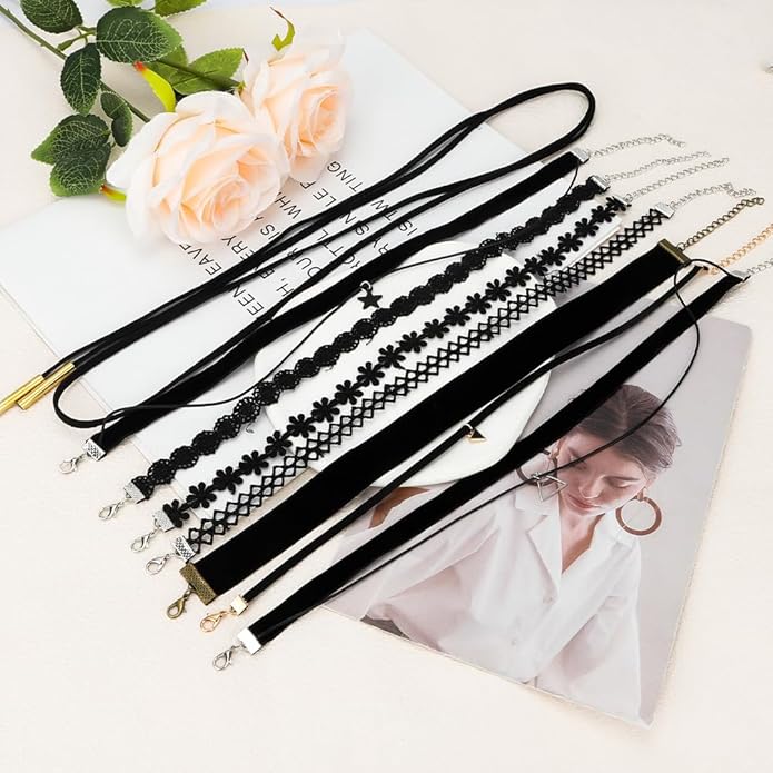 Choker Necklace for Women, Choker Necklaces for Woman, Black Choker, Chokers for Women