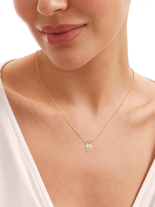 D Color 0.53ct/1.24ct/1.72ct/1.2ct Moissanite Necklace for Women Men, 925 Sterling Silver Chunky Circle/Triangle/Square Pendant, Birthday Christmas Valentines Jewelry, 16-20 Inch Box Chain Adjustable