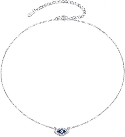S925 Sterling Silver Choker Short Dainty Necklace for Women Jewelry