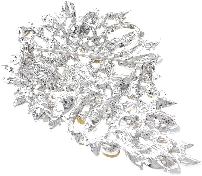 Crystal Flower Brooch