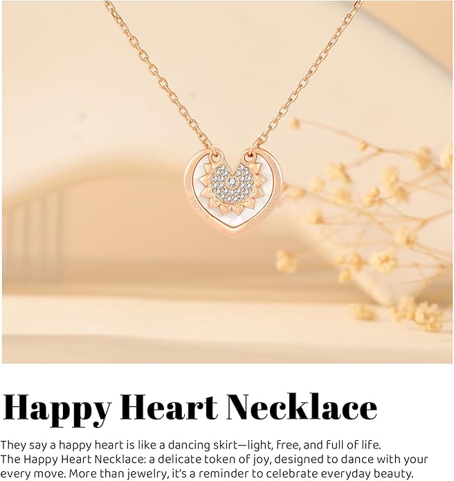 RONYOSTING Multi-Style Love Heart Necklace with Birthstone,14k White Gold Plated Sliver|Bow Pendant Necklaces for Christmas, Dainty Gifts for Birthday Valentine