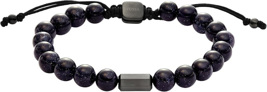 Fossil Men's Stainless Steel and Genuine Leather and/or Beaded Bracelet for Men