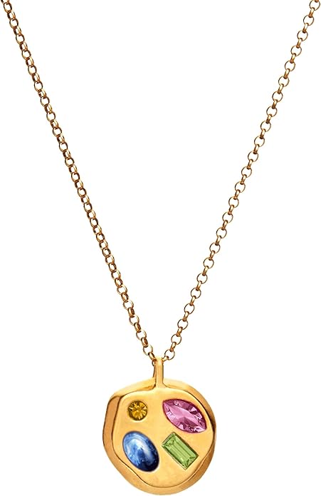 Birthdate 14k Gold Necklace for Women - 16-20in Adjustable 14 Karat Gold Chain with Lobster Clasp - Cadenas de Oro 14k Puro Para Mujer, Ladies Jewelry Birthstone